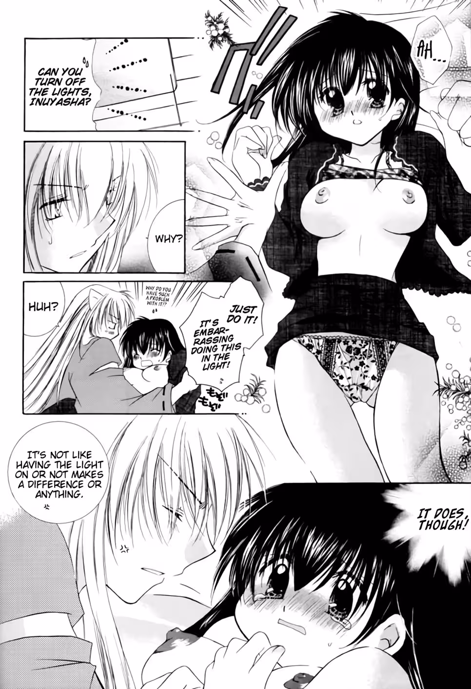 With Kagome Flirtatious Inuyasha and Kagome