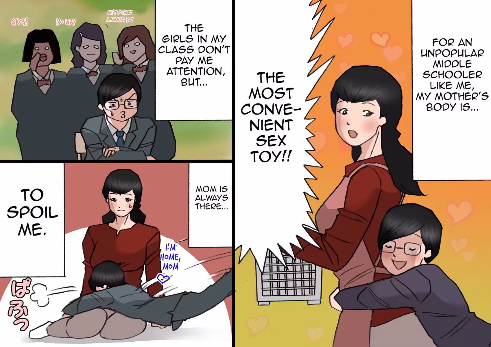 Father Fights Mother on the Roof Under the Moonlight