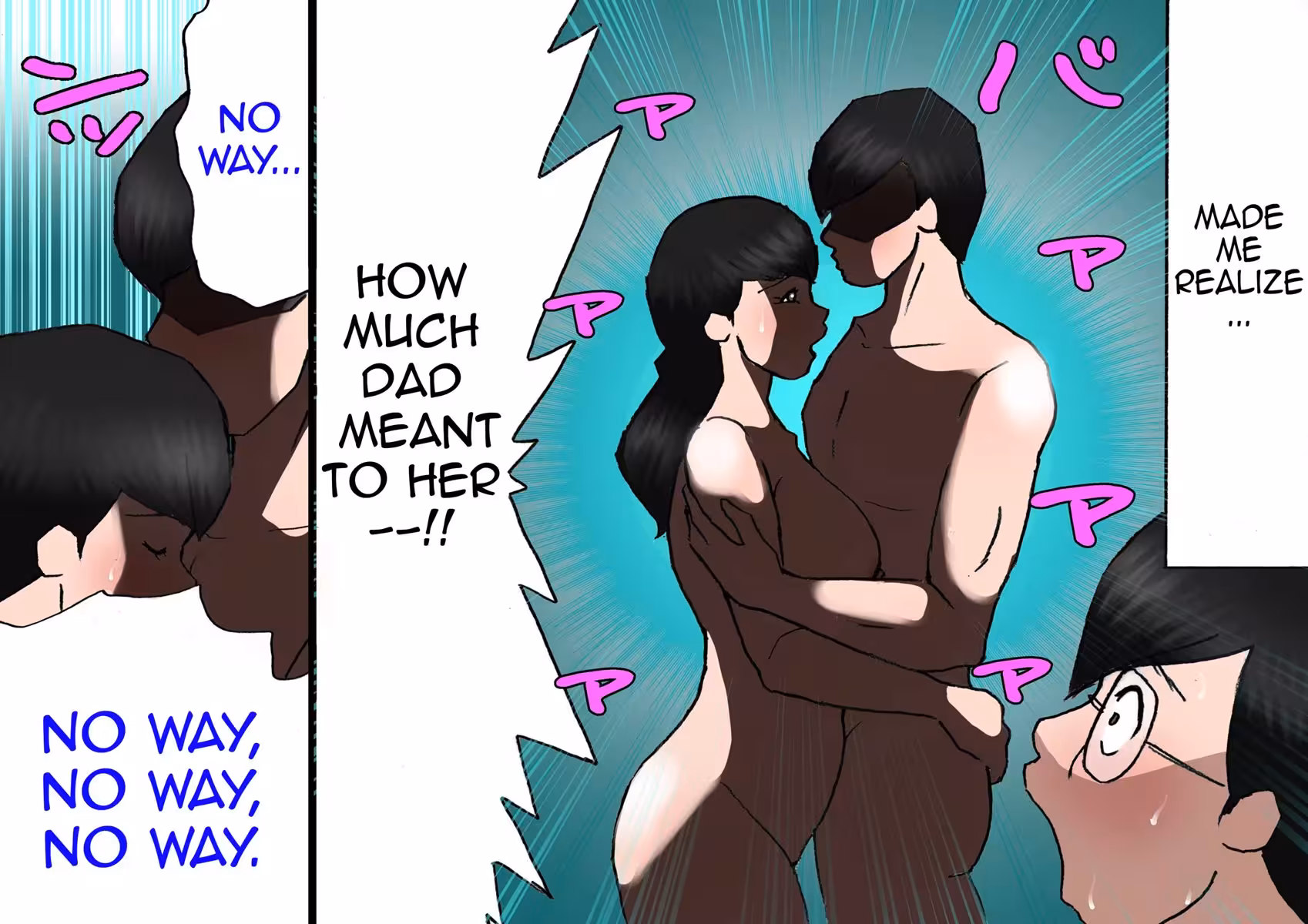 Father Fights Mother on the Roof Under the Moonlight