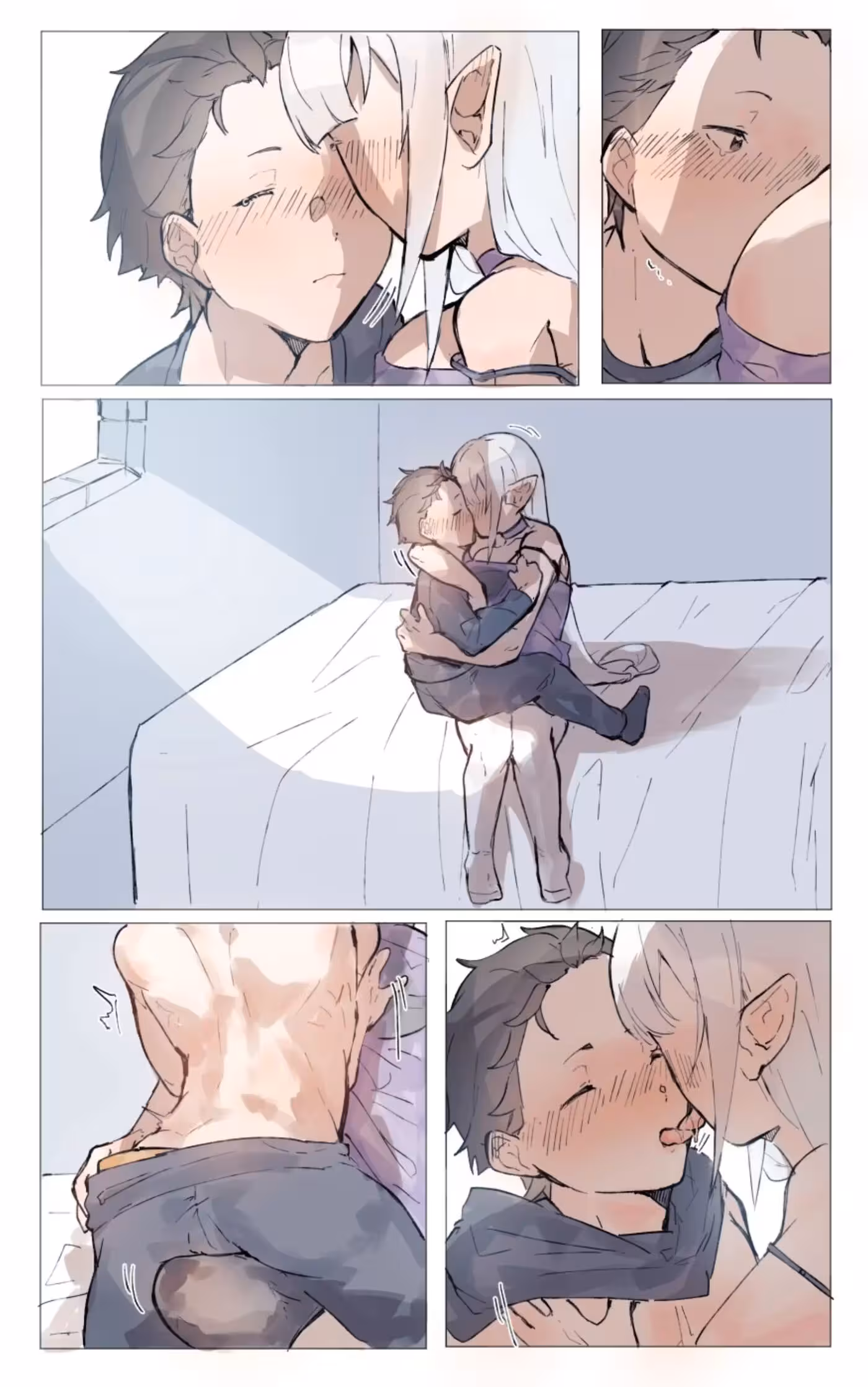 Embracing the Forbidden: Stolen Kisses Beneath the Lunar Eclipse